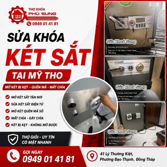 Dịch vụ sửa khóa tận nơi tại Mỹ Tho – Nhanh chóng, chuyên nghiệp, giá hợp lý!